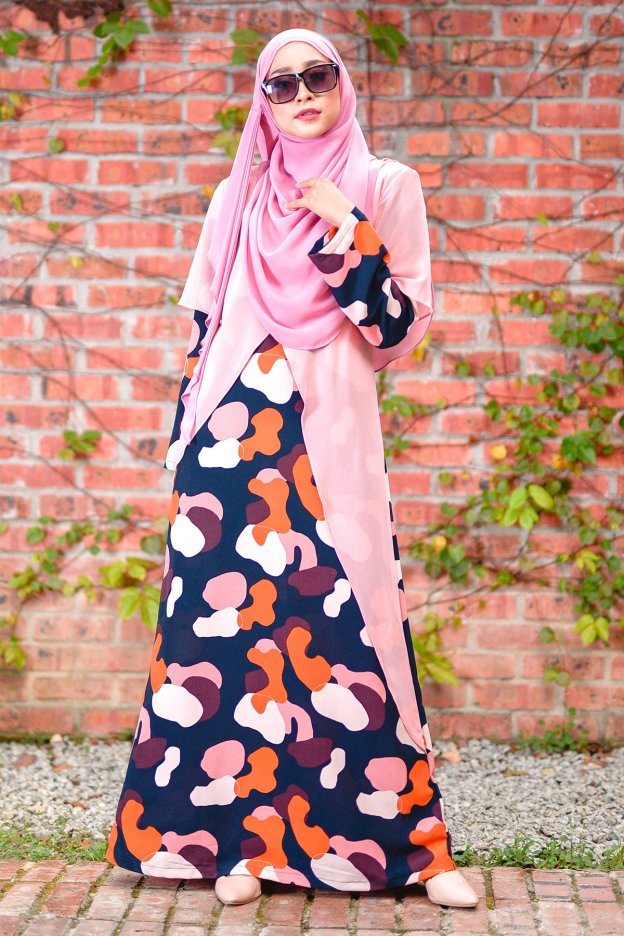 Abaya Anati - Melon Peach