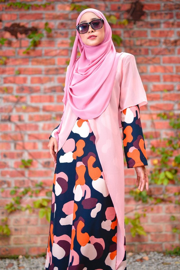 Abaya Anati - Melon Peach