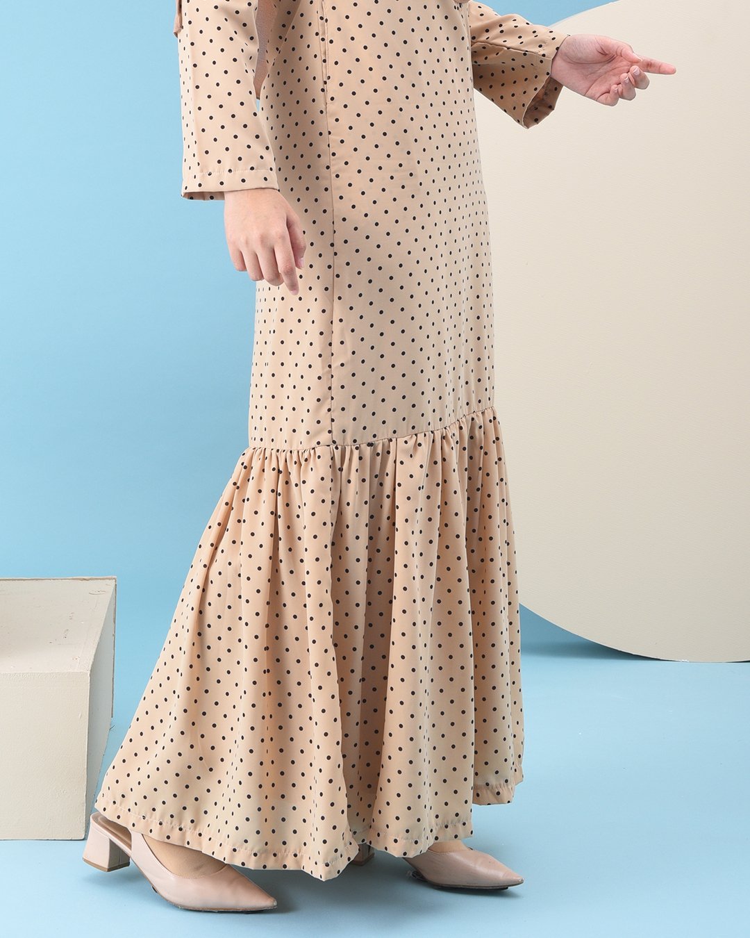 Abaya Ruffle Anita - Baby Brown