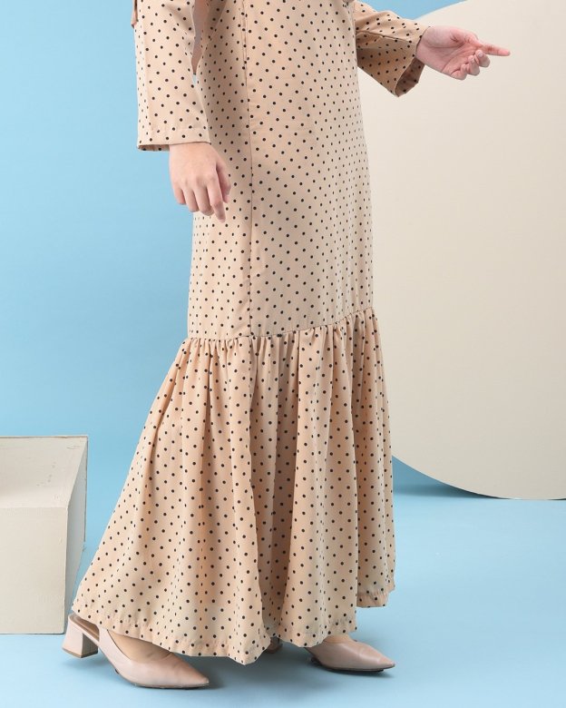 Abaya Ruffle Anita - Baby Brown