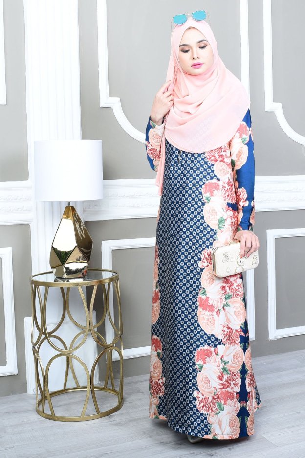 Abaya Bienda - Peachy Bloom
