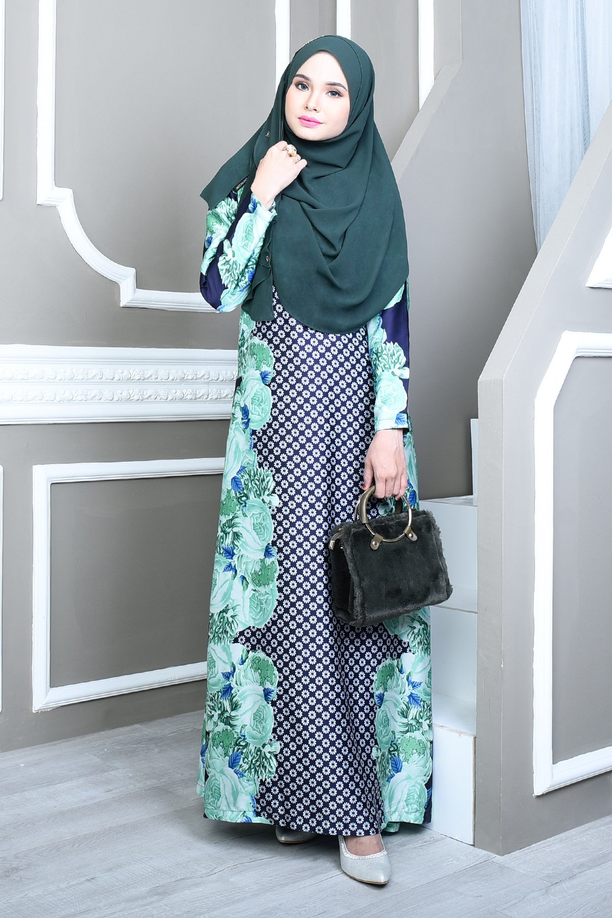 Abaya Bienda - Emerald Crystals