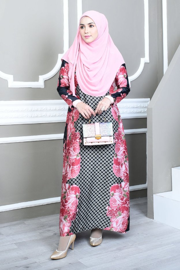 Abaya Bienda - Rosy Red