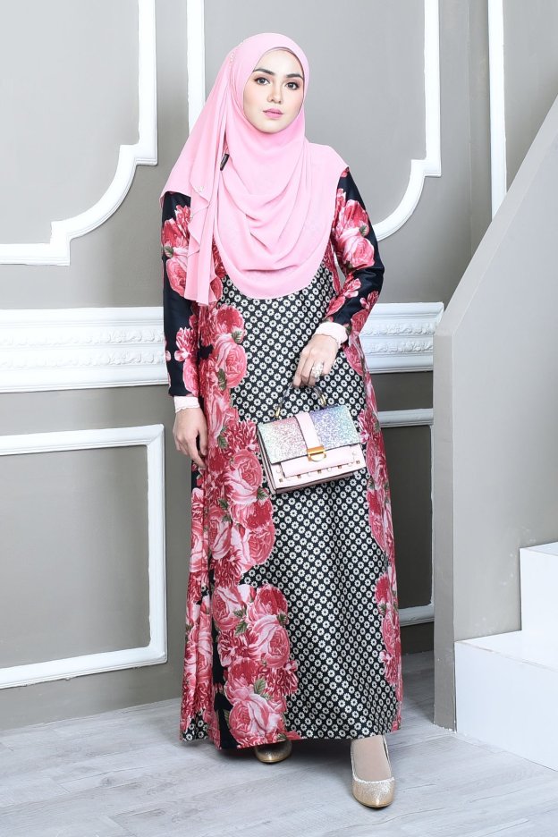 Abaya Bienda - Rosy Red