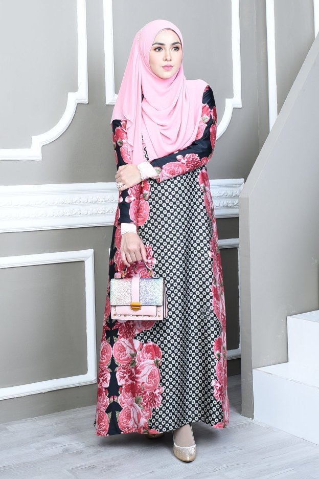 Abaya Bienda - Rosy Red
