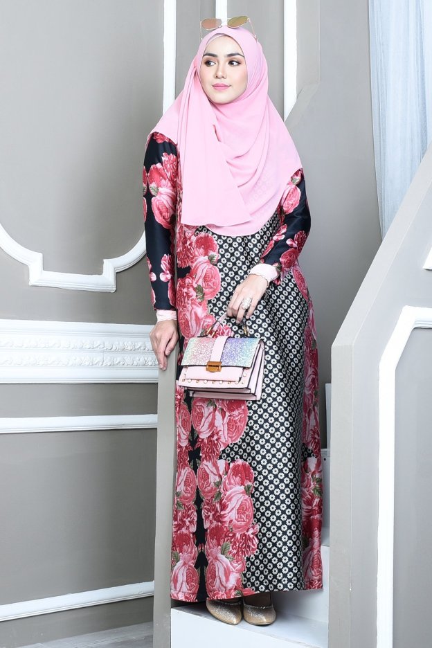 Abaya Bienda - Rosy Red