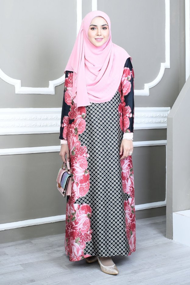 Abaya Bienda - Rosy Red