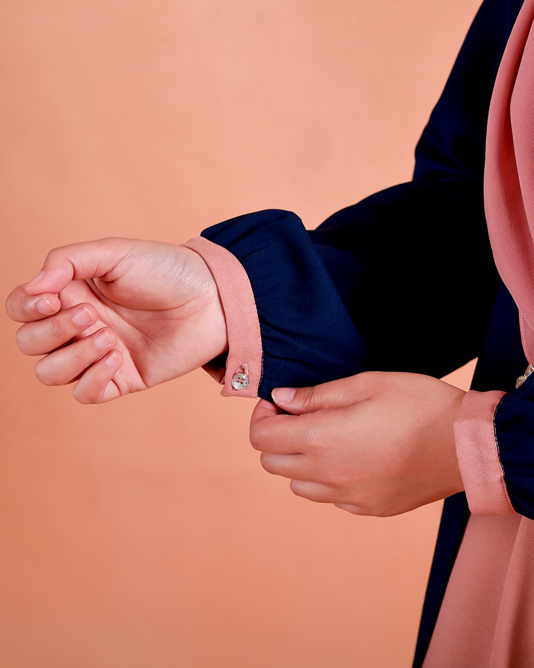 Abaya Cardi Clara - Peach Bloom