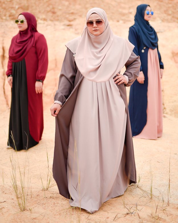 Abaya Cardi Clara - Dusty Cocoa