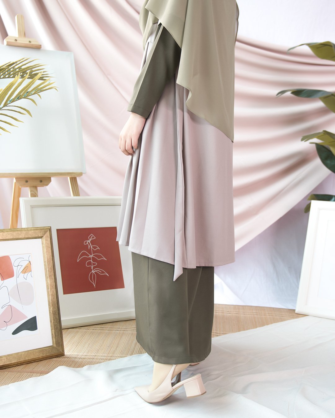 Abaya Cardi Maisarah - Seaweed Green