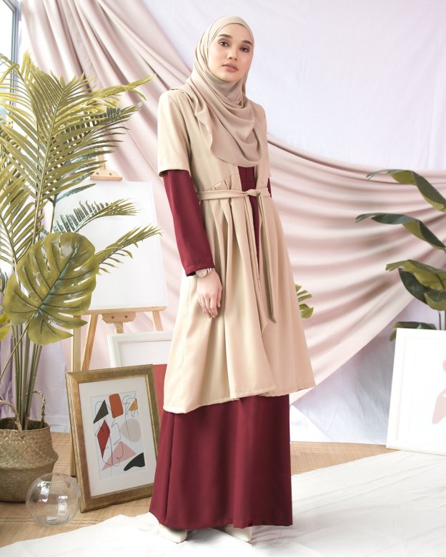 Abaya Cardi Maisarah - Madamme Red