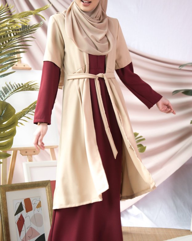 Abaya Cardi Maisarah - Madamme Red