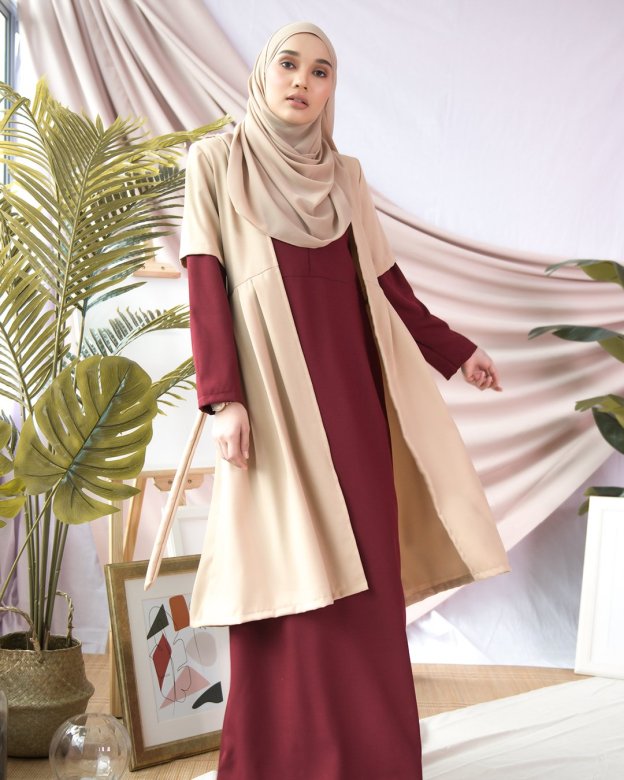 Abaya Cardi Maisarah - Madamme Red
