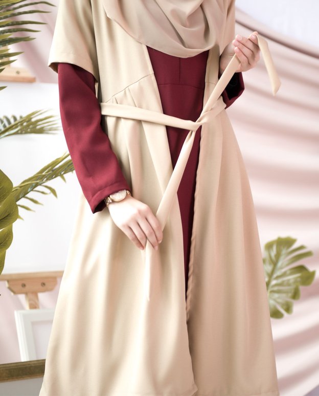 Abaya Cardi Maisarah - Madamme Red