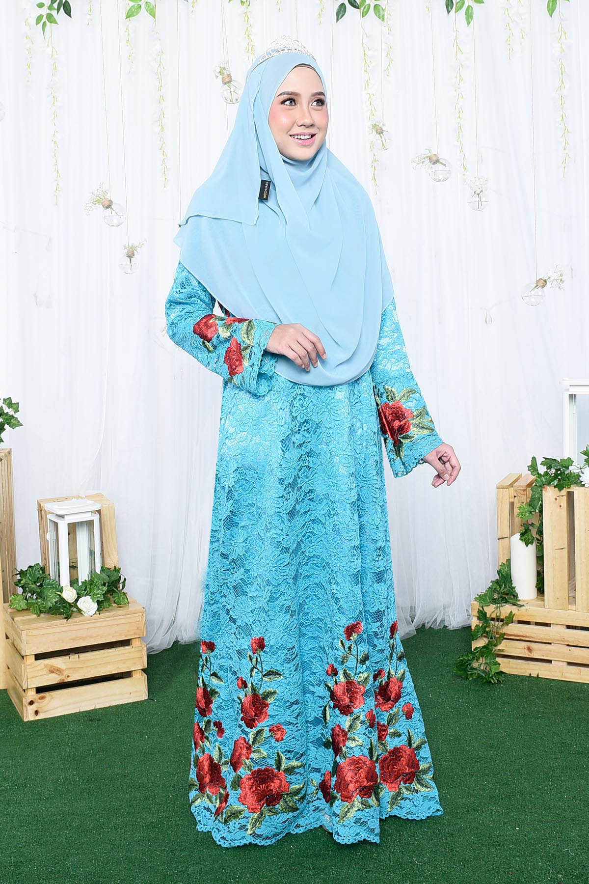Dress Dior Lace - Blue Turqoiuse
