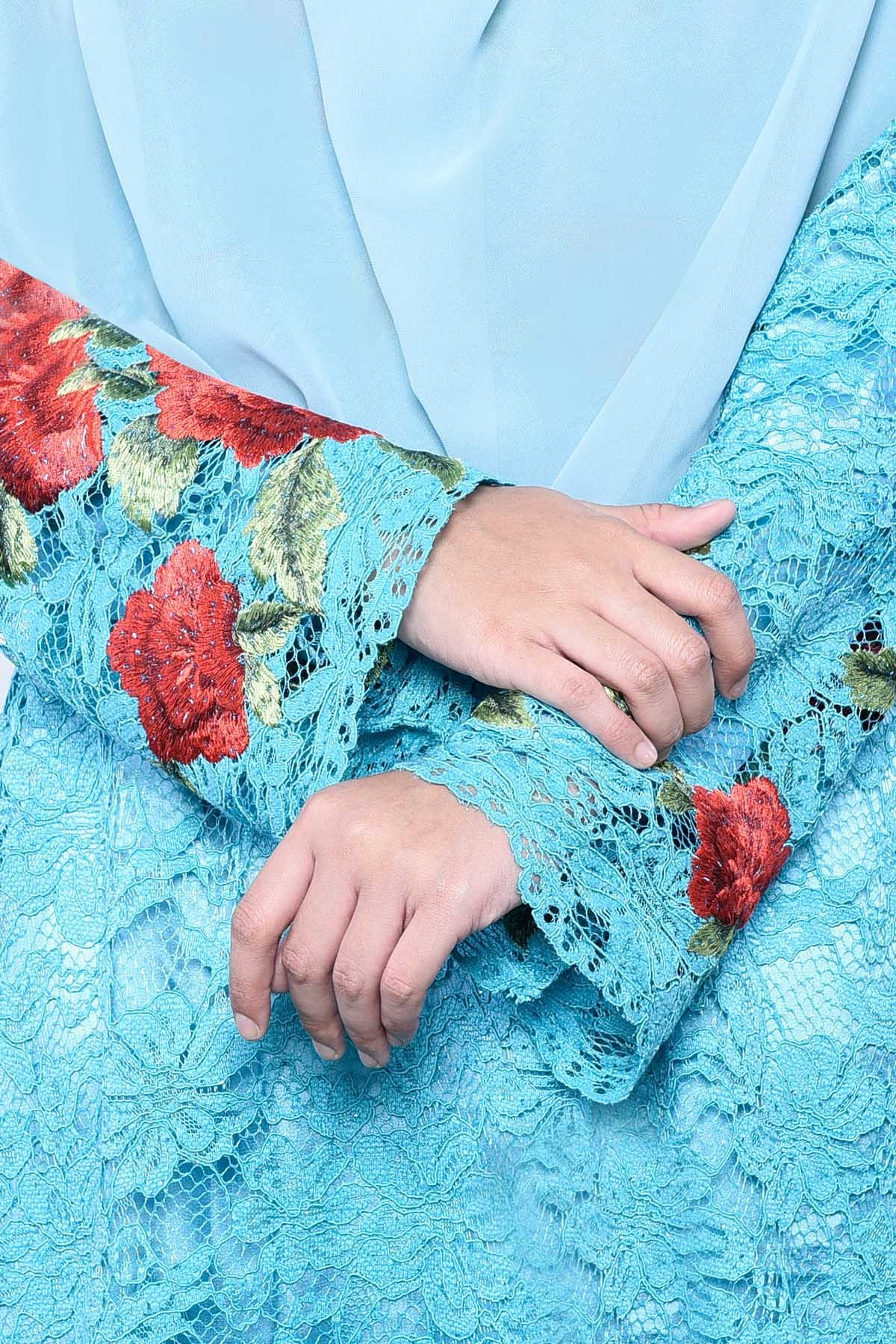 Dress Dior Lace - Blue Turqoiuse