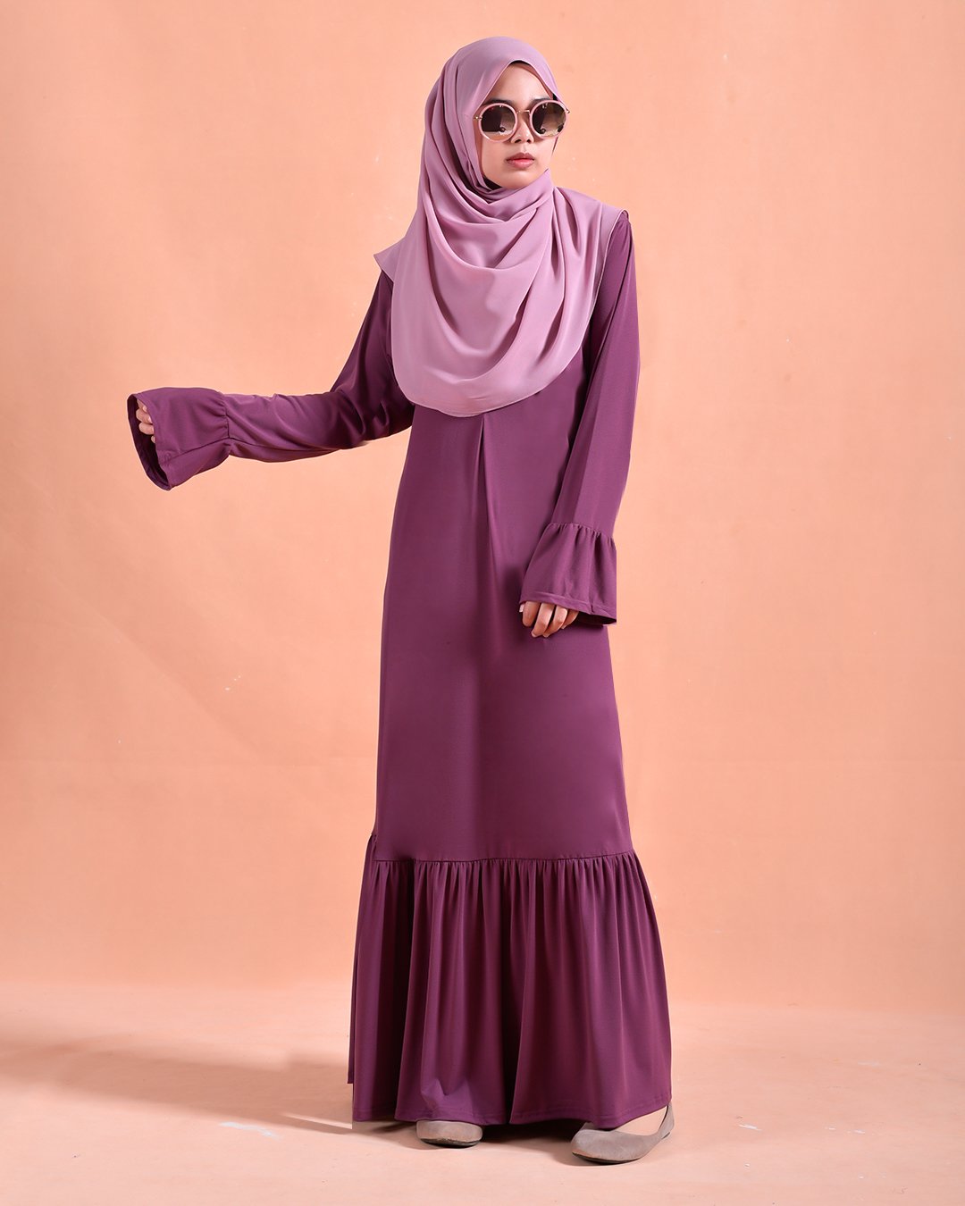 Abaya Jennifer - Dusty Purple