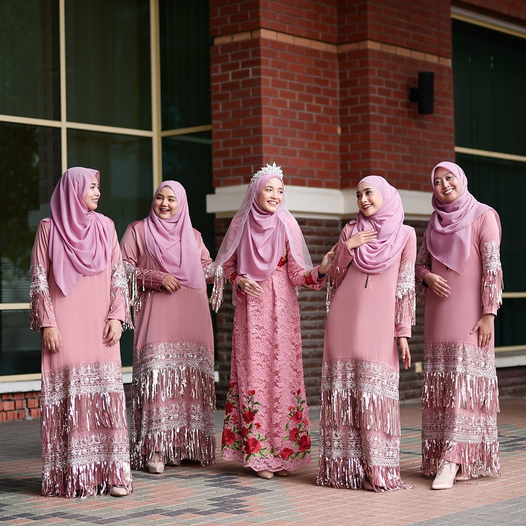 Abaya Lace Sequin Josephine - Golden Brown