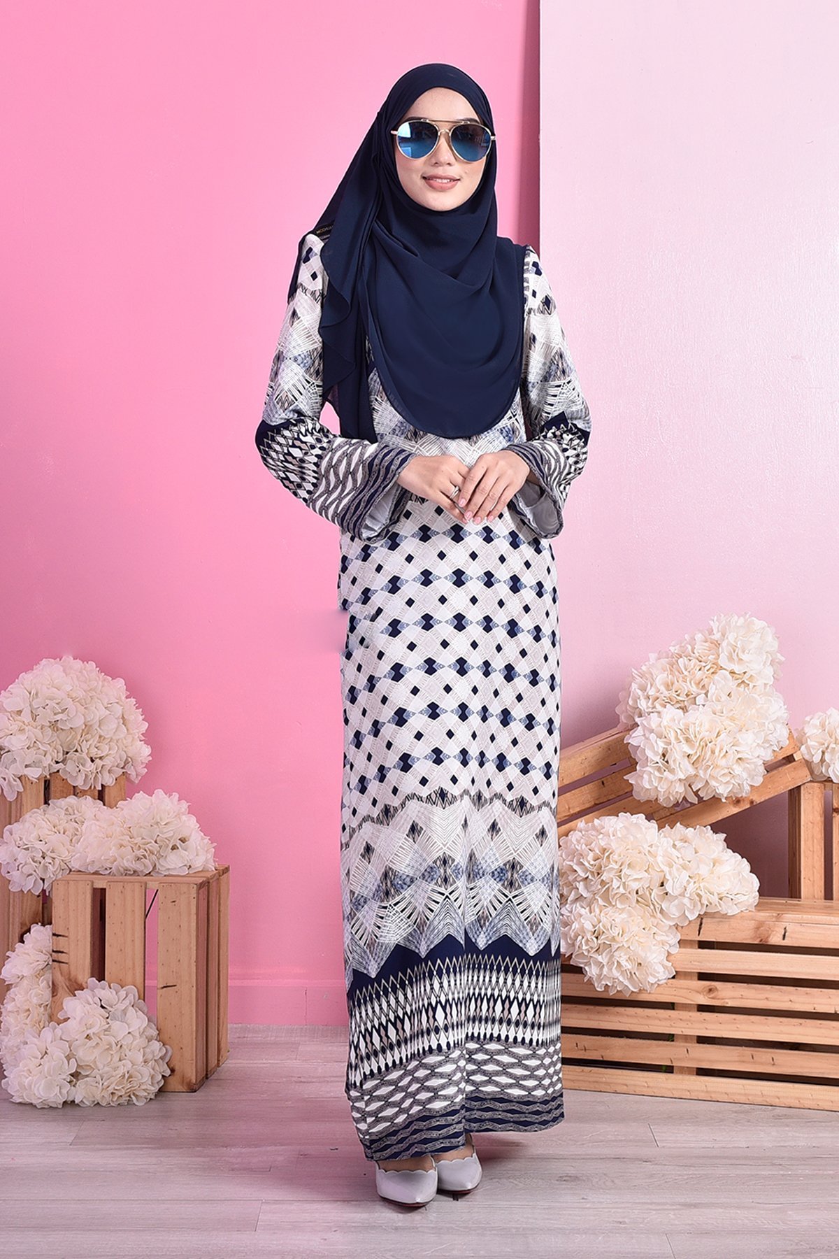 Abaya Julina - Navy Blue