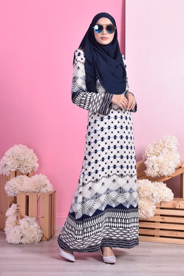 Abaya Julina - Navy Blue