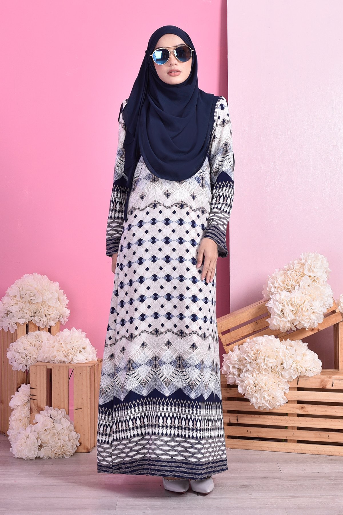 Abaya Julina - Navy Blue