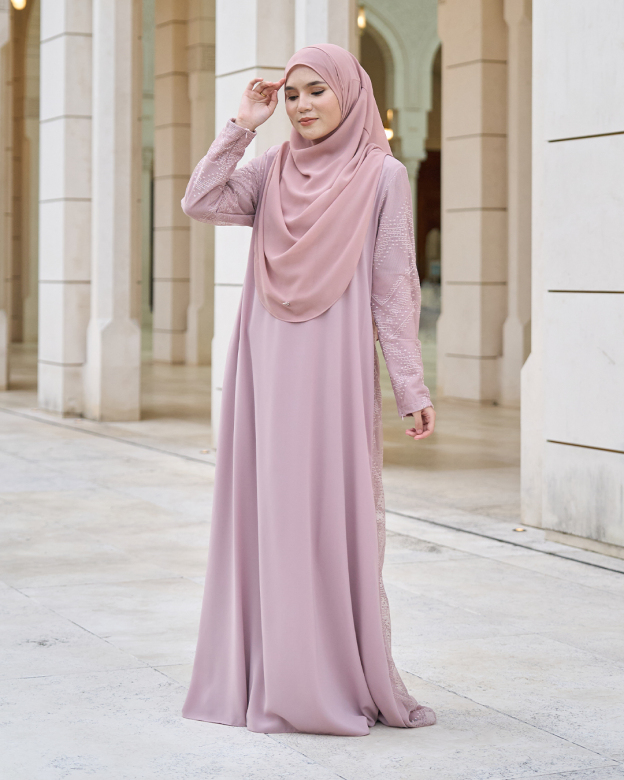 Abaya Lace Cassidy  - Dusty Rose