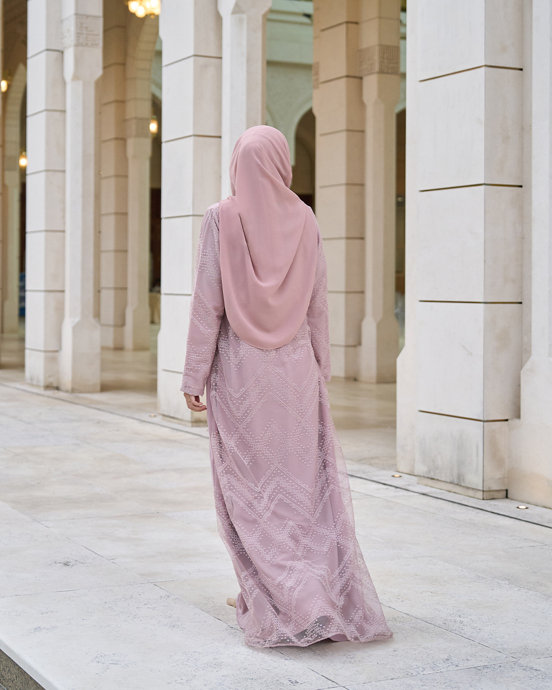 Abaya Lace Cassidy  - Dusty Rose