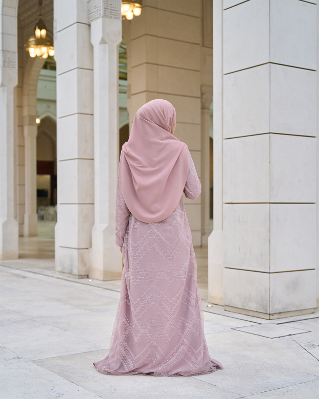 Abaya Lace Cassidy  - Dusty Rose