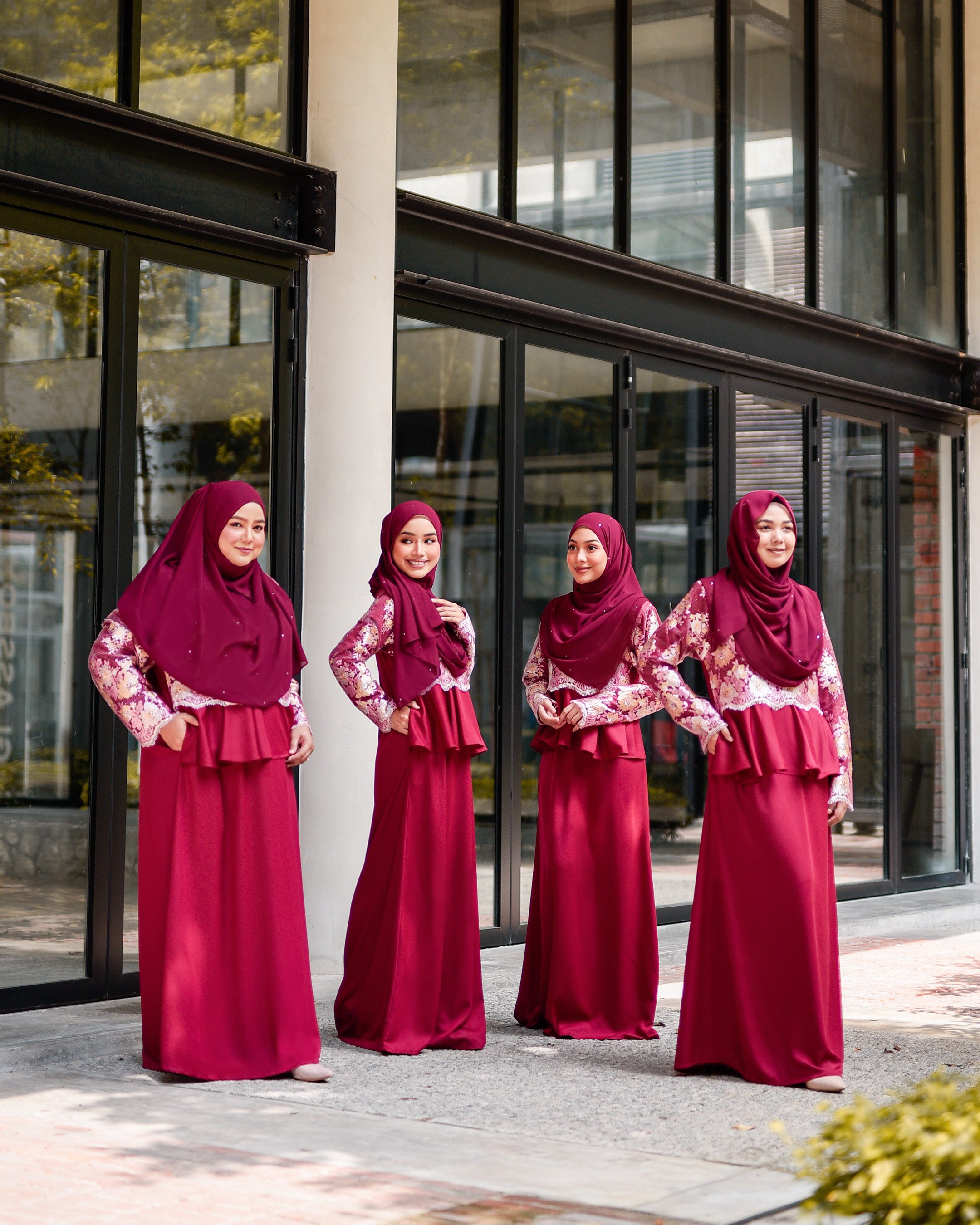 Abaya Lace Louise - Ice Blue