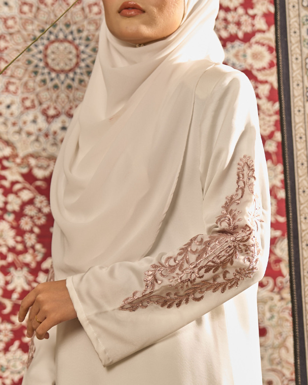 Abaya Lace Pleated Ramia