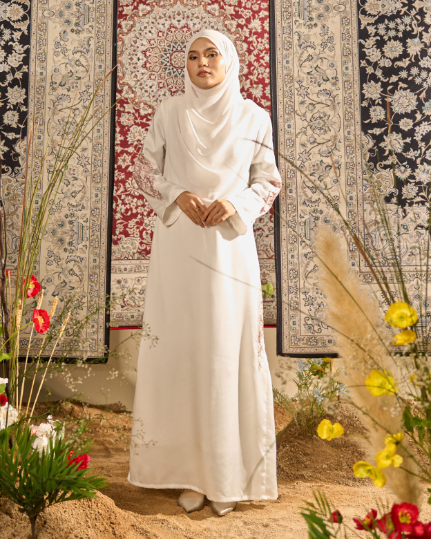 Abaya Lace Pleated Ramia