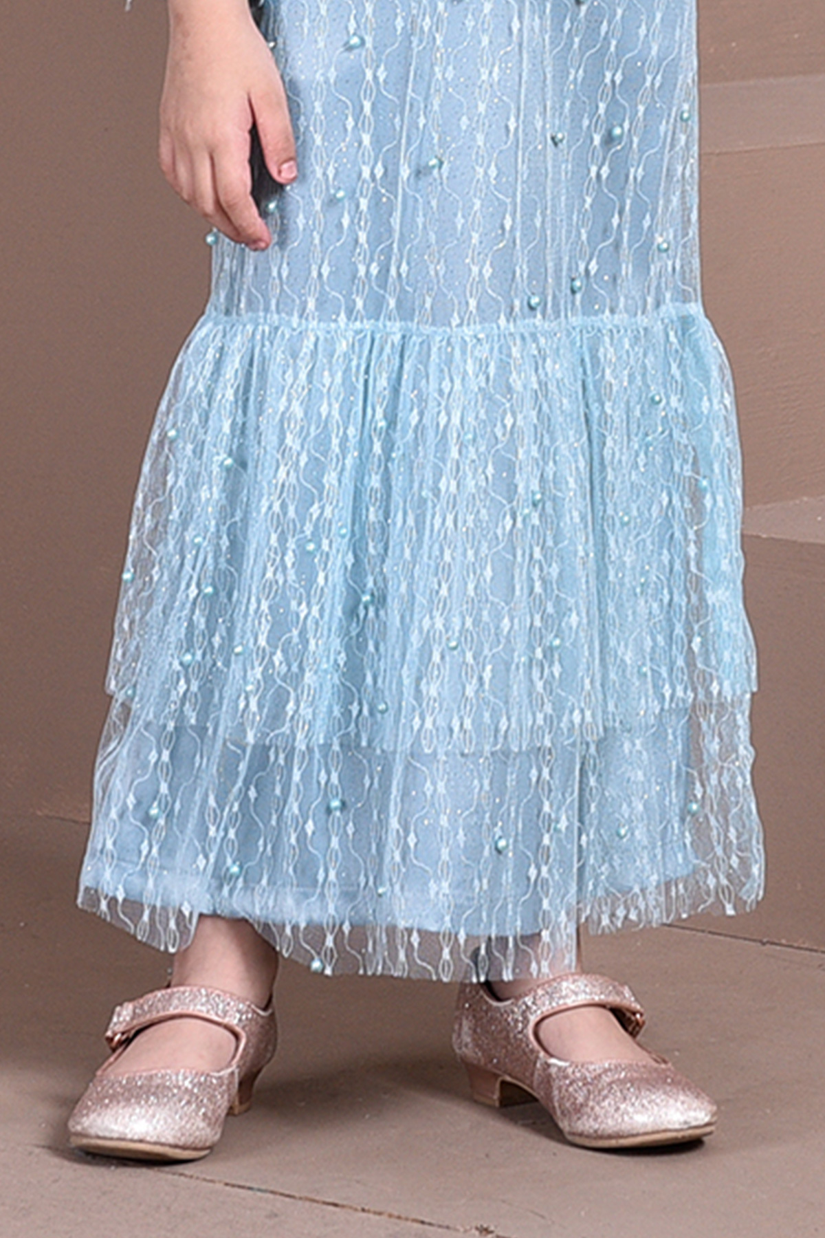 Abaya Lace Tutu Isabelle Kids - Mint