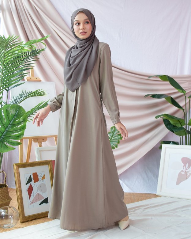 Abaya Marwa III - Warm Grey
