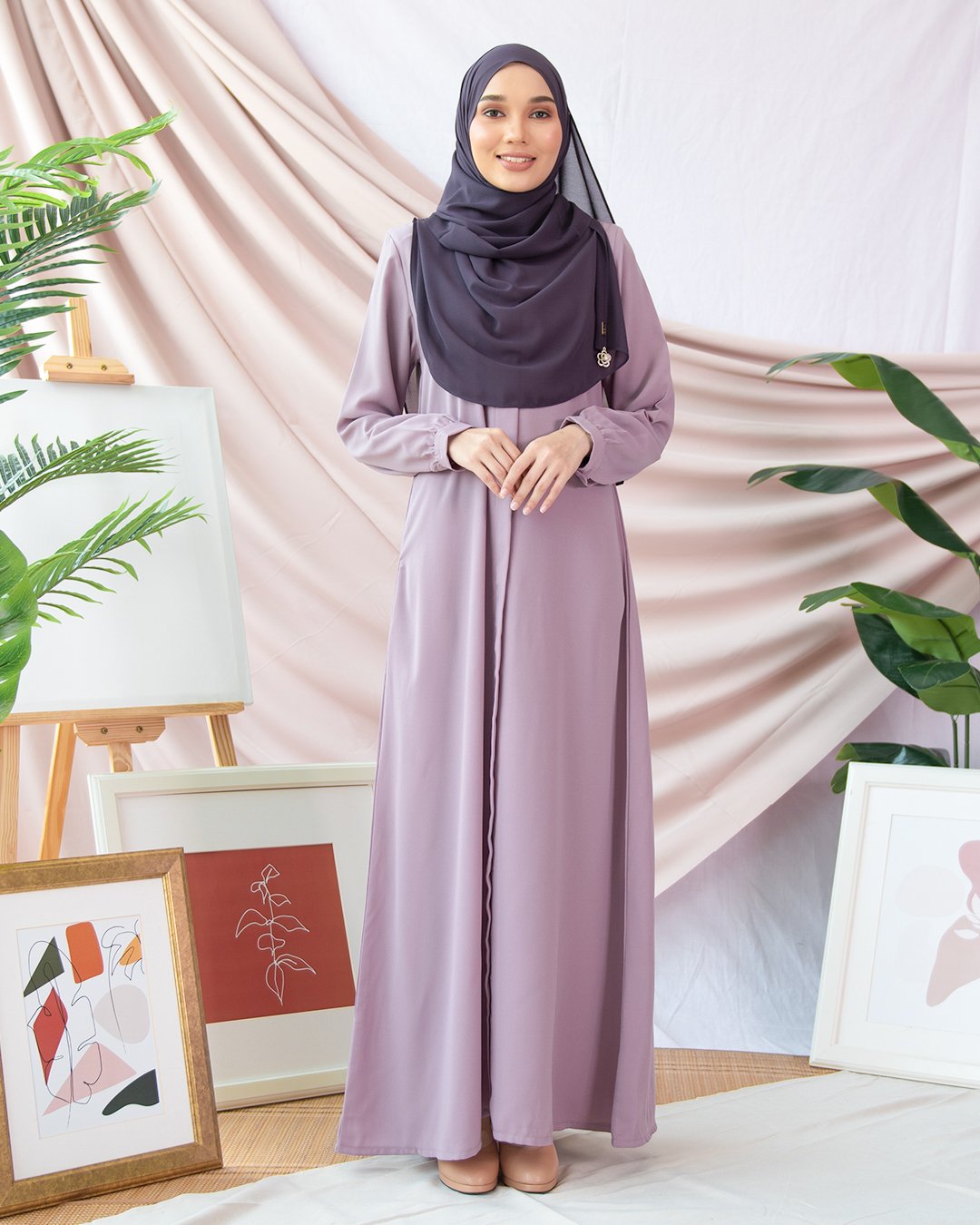 Abaya Marwa III - Light Purple