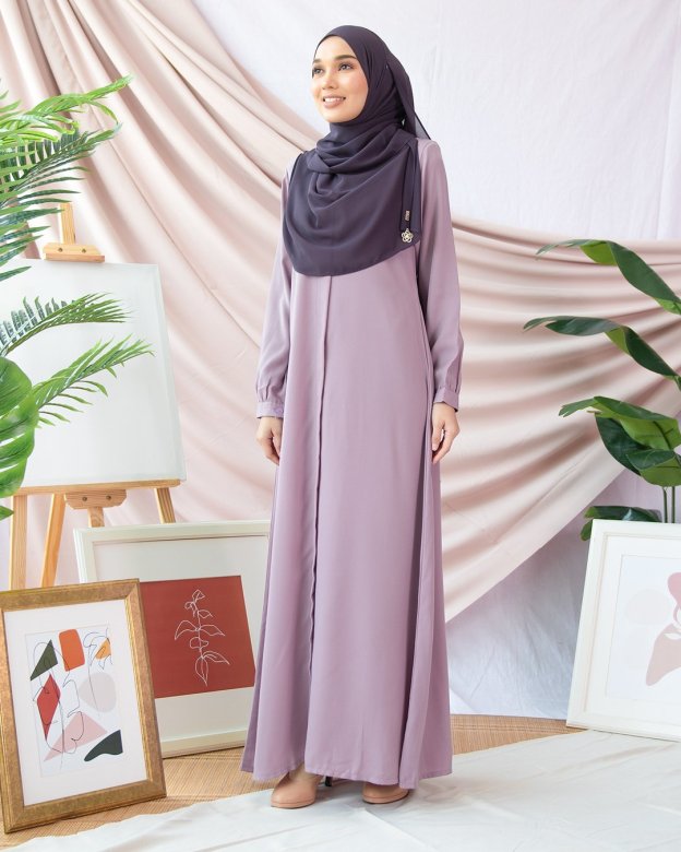 Abaya Marwa III - Light Purple