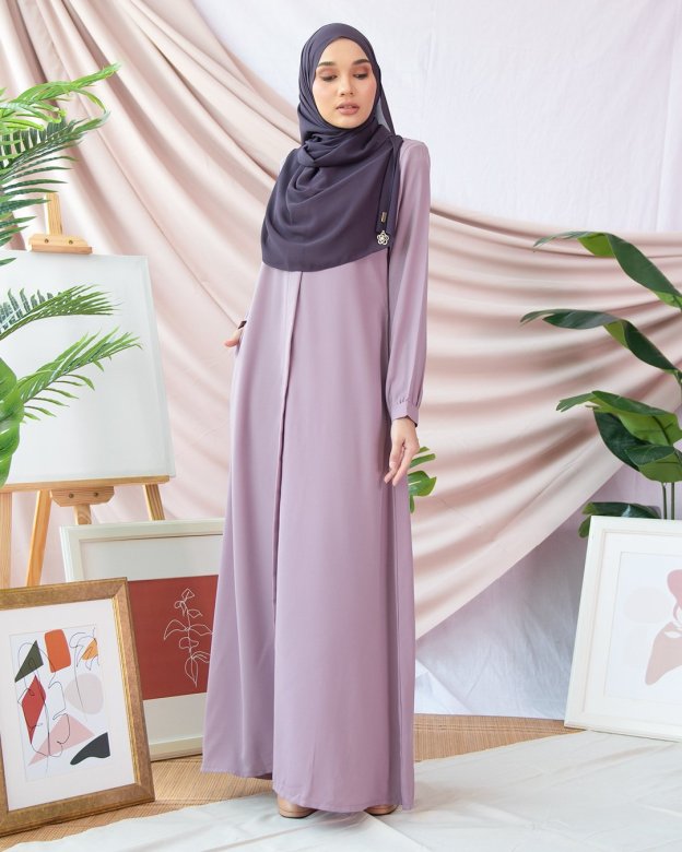 Abaya Marwa III - Light Purple