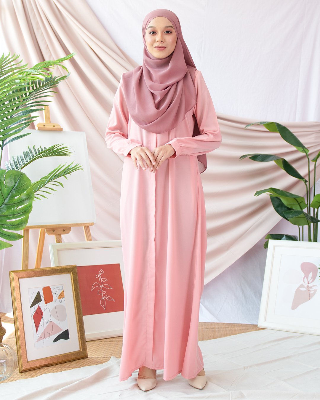 Abaya Marwa III - Light Pink