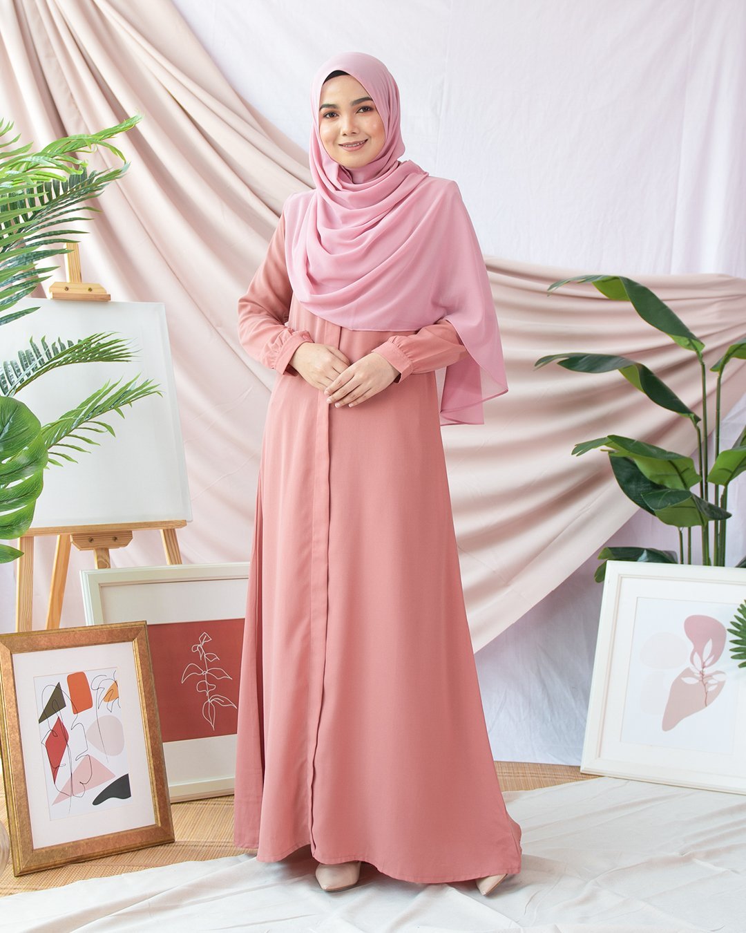 Abaya Marwa III - Dusty Pink