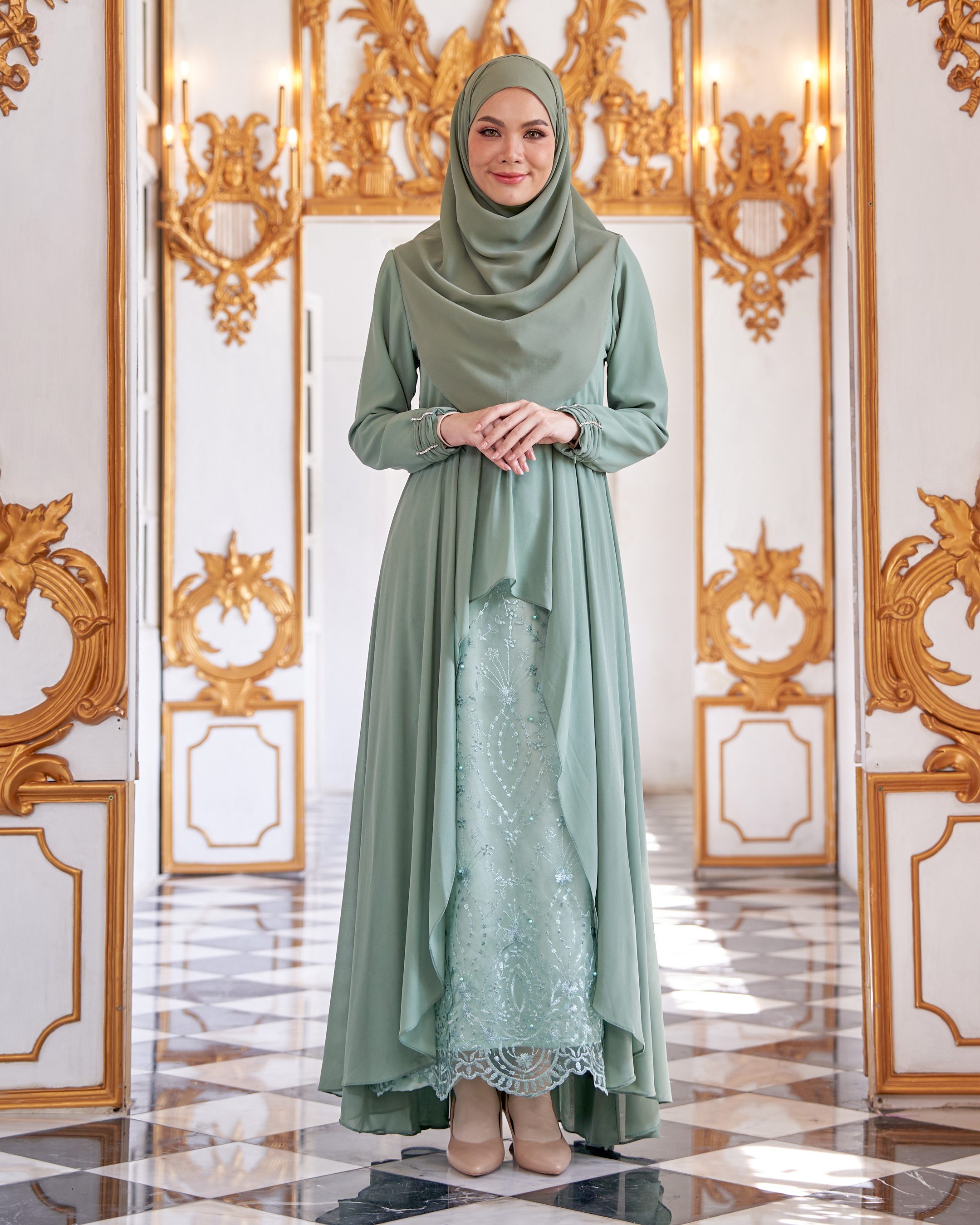 Dress Lace Nara 2.0 - Misty Teal