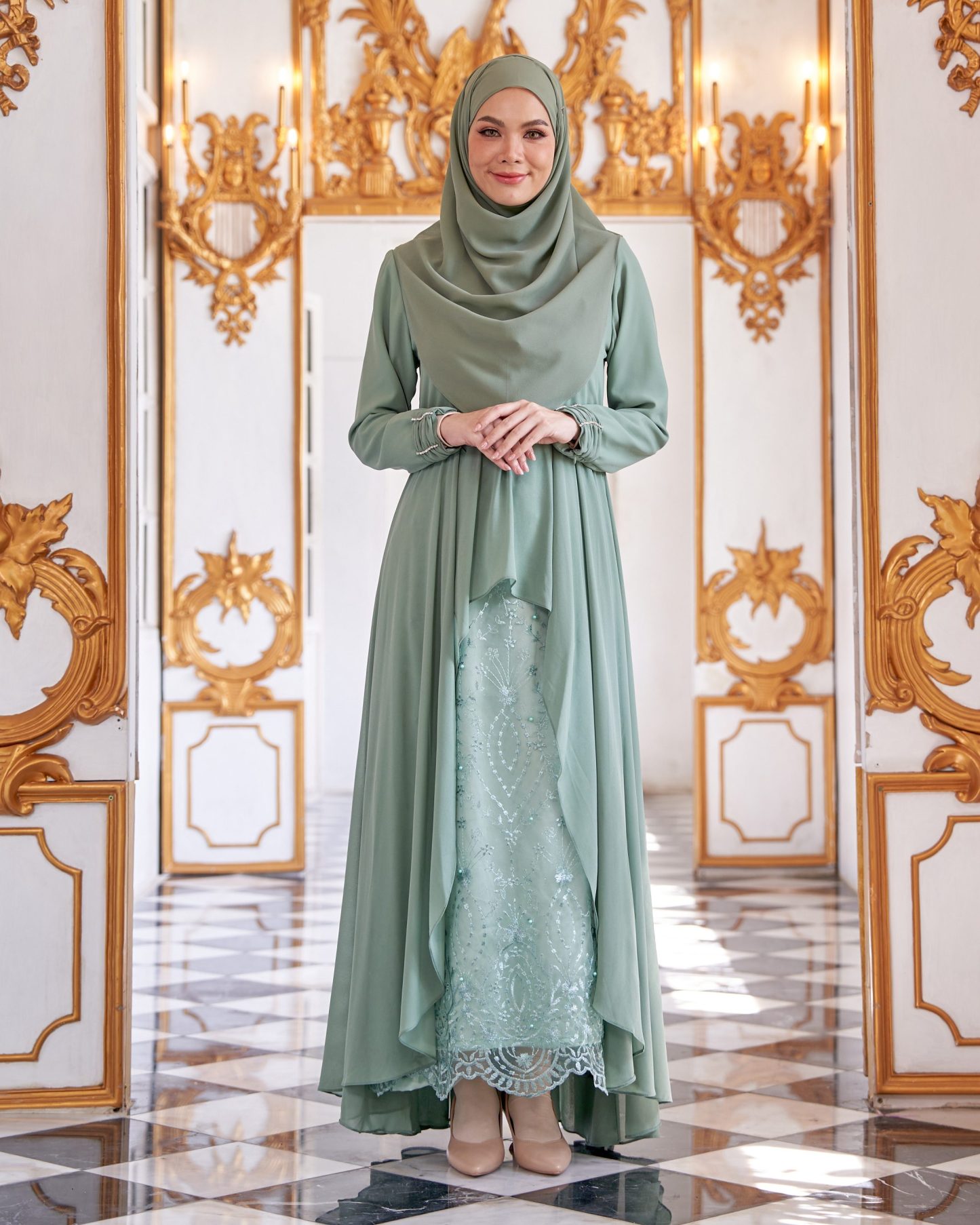 Dress Lace Nara 2.0 - Misty Teal
