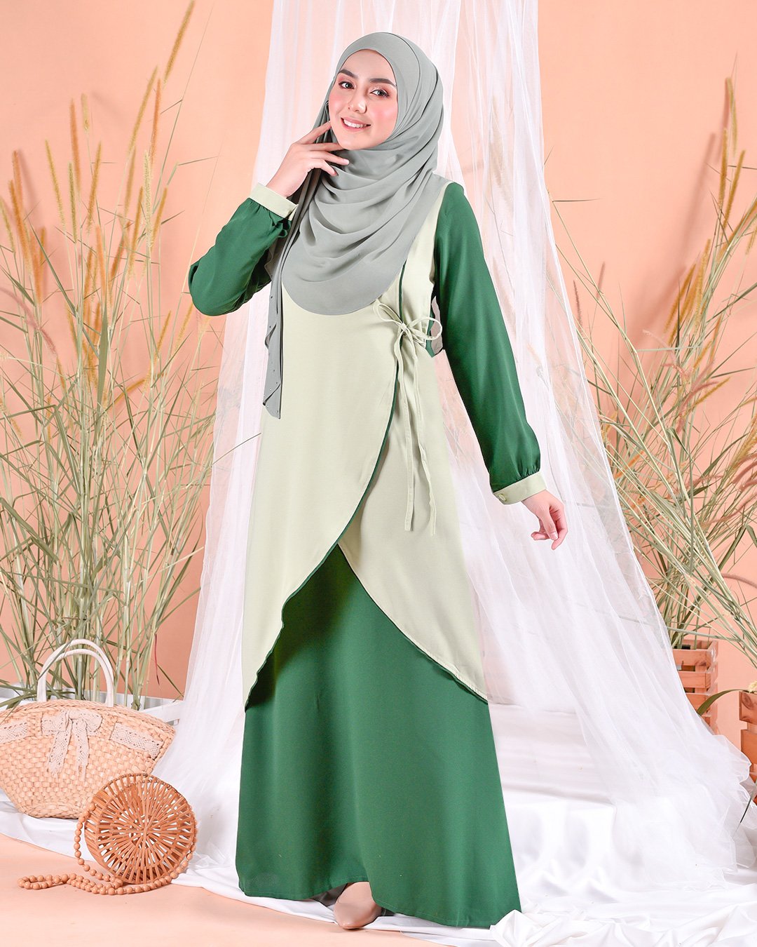 Abaya Natsuko - Grass Green