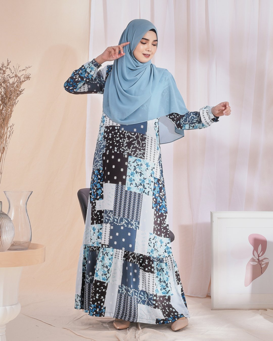 Dress Nelydia - Carolina Blue