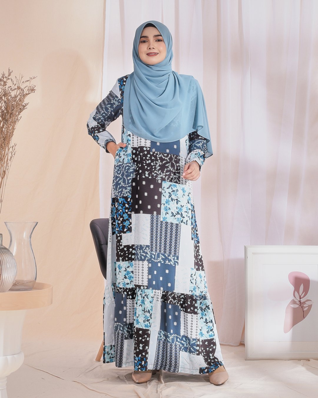Dress Nelydia - Carolina Blue