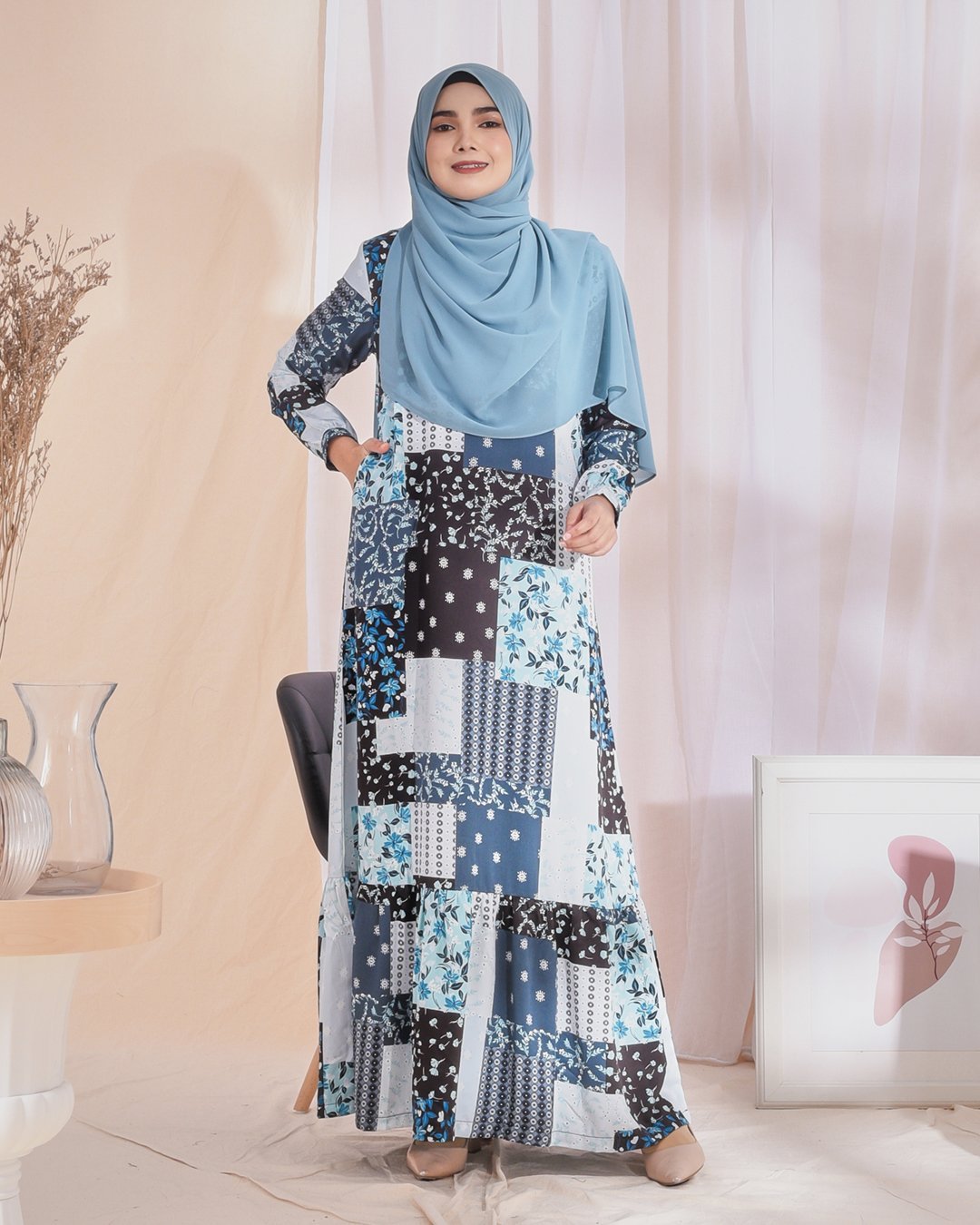 Dress Nelydia - Carolina Blue