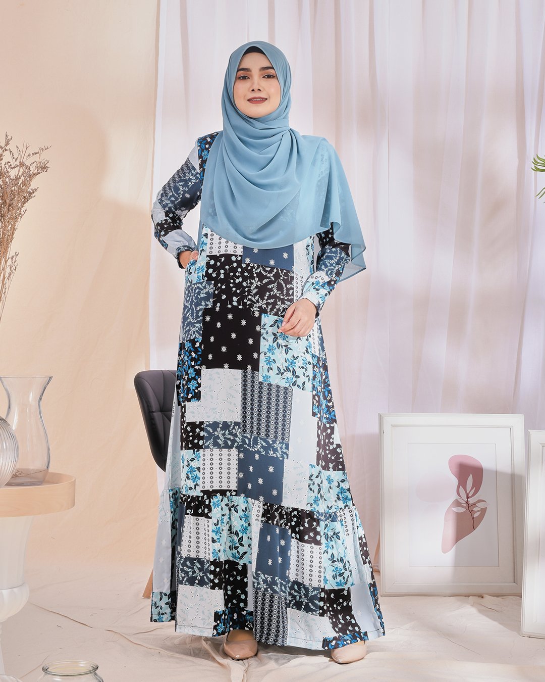 Dress Nelydia - Carolina Blue