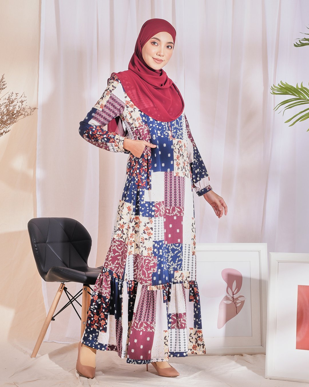 Dress Nelydia - Carmine Red