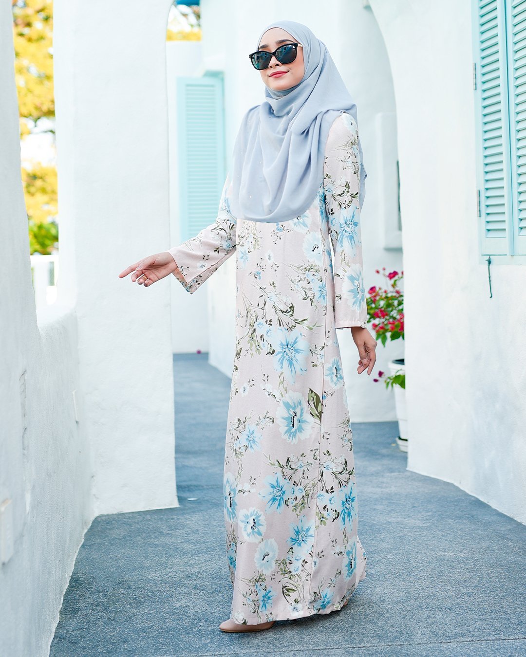 Abaya Afeefa - Ice Pink
