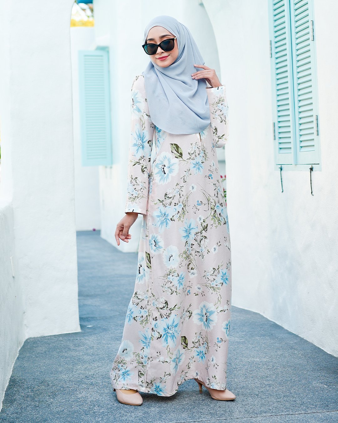 Abaya Afeefa - Ice Pink