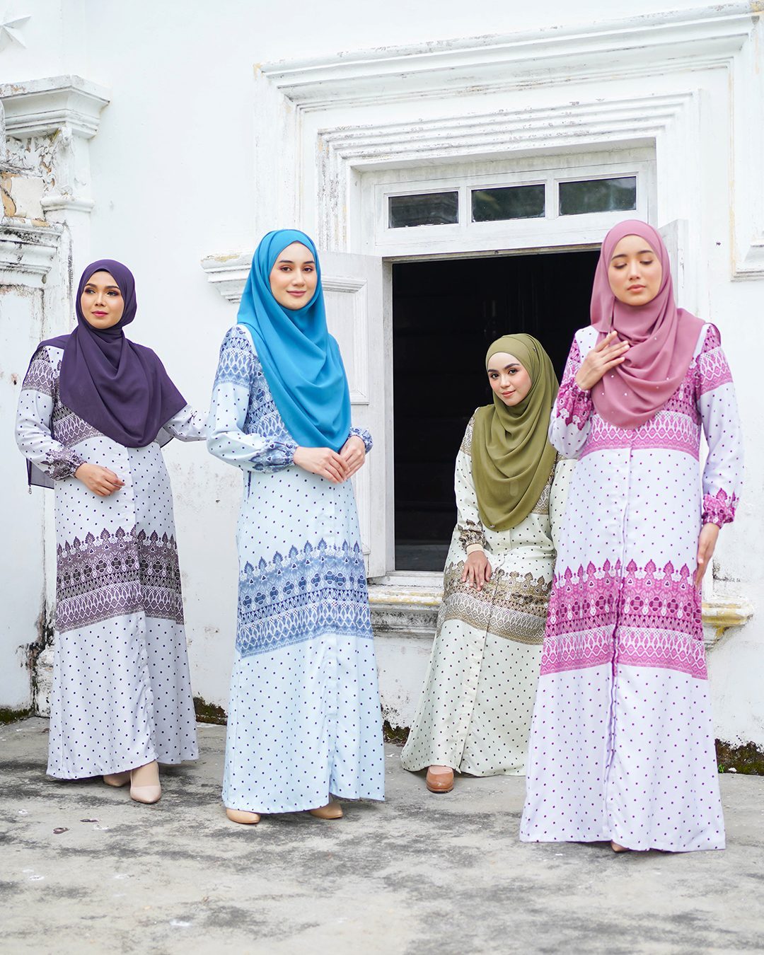 Abaya Raiyani - Mauve Purple