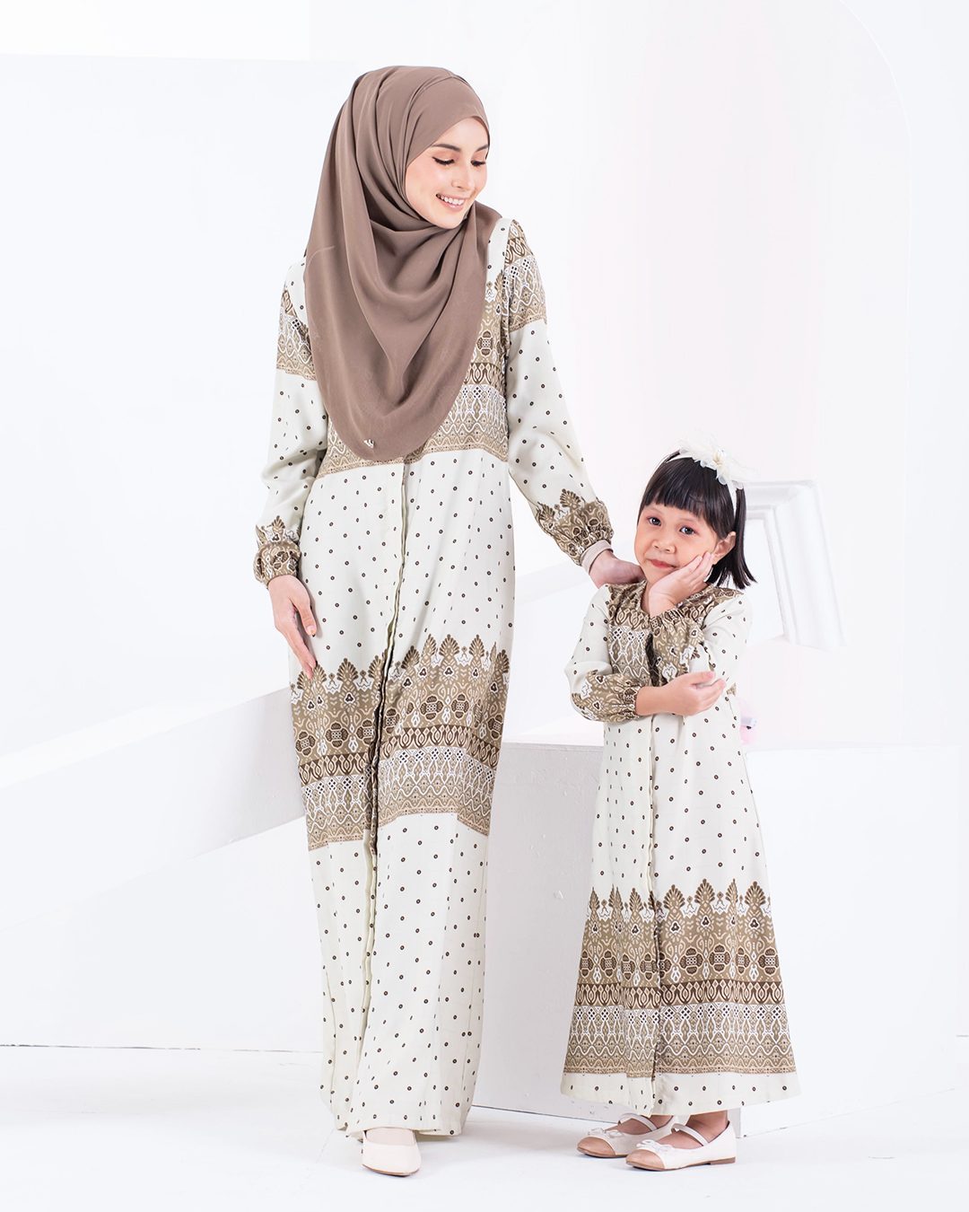 Abaya Raiyani Kids - Olive Green